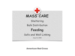 Feeding Powerpoint 6-5-15 - American Red Cross Mid