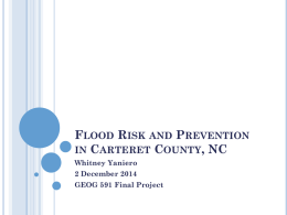 Flood Risk and Prevention in Carteret County, NC