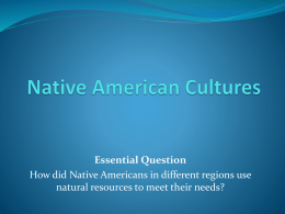 Native American Culturesx
