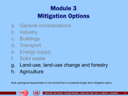 Module 3 Mitigation Options