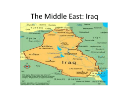 The Middle East: Iraq