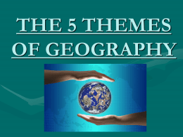 Five Themes of Geography PP