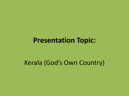 Presentation Topic