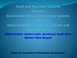 Food and nutrition security through sustainable integrated
