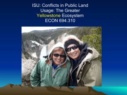 Five Themes of Yellowstone 2011- Tressa Earley and Mary Ann Lee