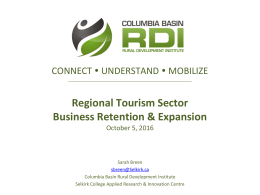 KRT-TourismBRE-FINALx - Columbia Basin Rural Development