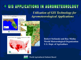 D3-Stefanski-GIS.pps - The World AgroMeteorological Information