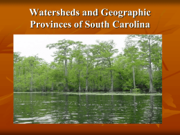 Geographic Provinces of South Carolina