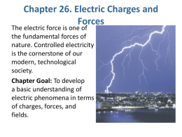 Chapter 26. Electric Charges and Forces