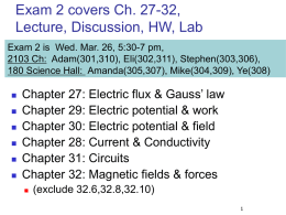 Review MTE 2 - UW-Madison Department of Physics