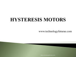 ANALYSIS & MODELING OF HYSTERESIS MOTORS