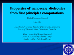 Density functional theory calculation of dielectric