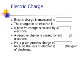 Electric Charge - stoweschools.com