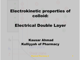 Electrical Double Layer