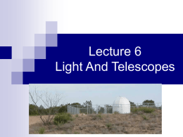 Light And Telescopes