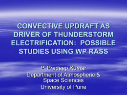 CONVECTIVE UPDRAFT AS DRIVER OF THUNDERSTORM