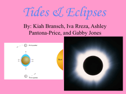 Tides & Eclipses
