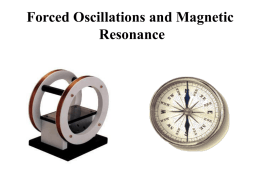 Forced Oscillations and Magnetic Resonance