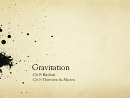 Gravitation - Siena College