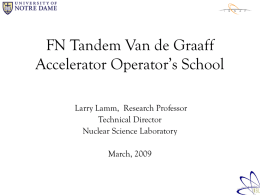 Accelerator Operator`s School_March2009