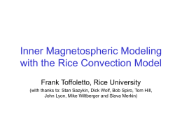 Inner Magnetospheric Modeling with the Rice Convection Model