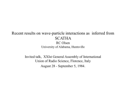 Recent results on wave-particle interactions as inferred from SCATHA