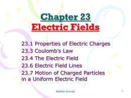Chapter 23 Electric Fields
