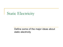 Static Electricity Ideas