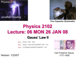 Physics 2102 Spring 2002 Lecture 4