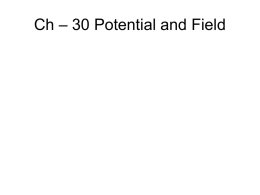 Potential and Field