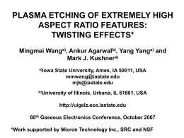 Plasma Etching of Extremely High Aspect Ratio Features: Twisting