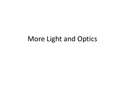 Light and Optics - bba-npreiser