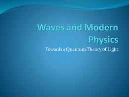 Waves and Modern Physics