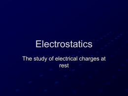 Electrostatics - wths