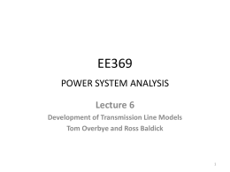 EE369 POWER SYSTEM ANALYSIS