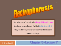 3-1 Electrophoresis and its types (Moving Boundary Electrophoresis