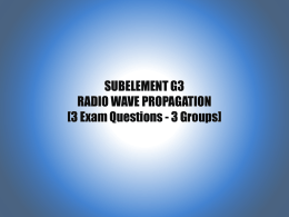 Radio Wave Propagation