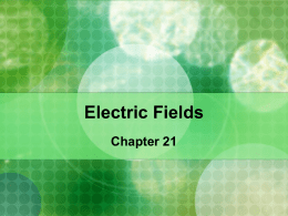Electric Fields 21.1