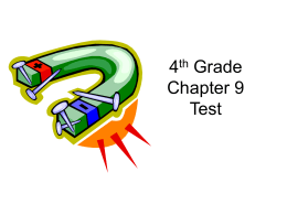 4th Grade Chapter 9 Test