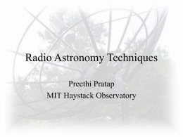 Observing with a Small Radio Telescope