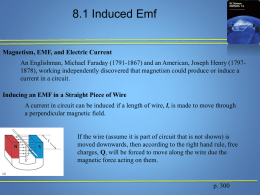 Induced EMF - Edvantage Science