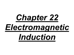 Chapter 22 Electromagnetic Induction
