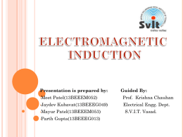electromagnetic induction. - GTU e