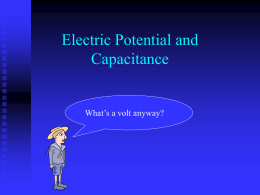 Electric Potential and Capacitance