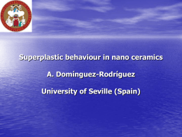 Superplastic behaviour in nano ceramics