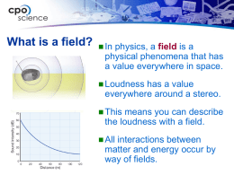 What is a field?
