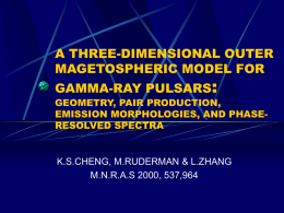 a three-dimensional outer mangetosphereric model for gamma