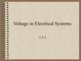1.3.1 Voltage in Electrical Systems