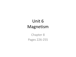 Unit 6 Magnetism