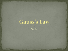 Gauss - UCF Physics